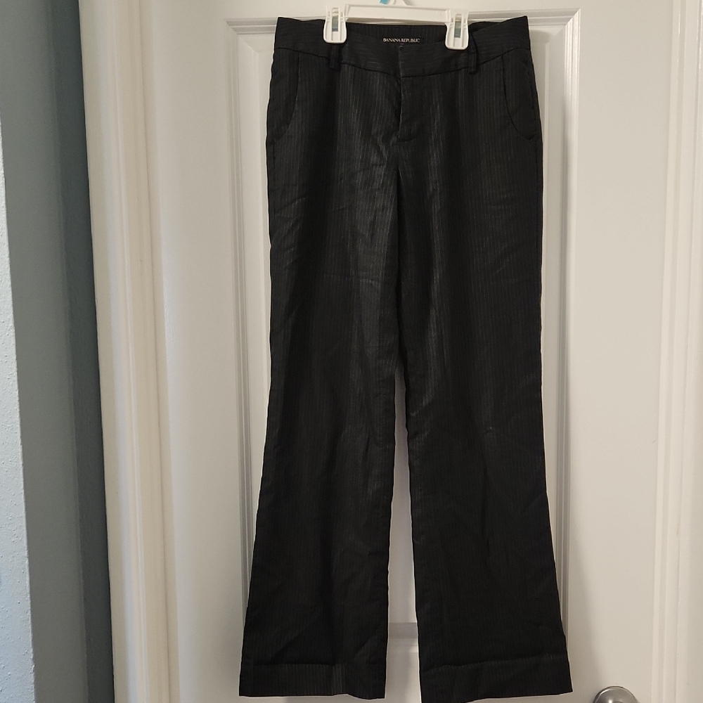 Banana Republic Black Dress Pants Elegant Straight-Leg